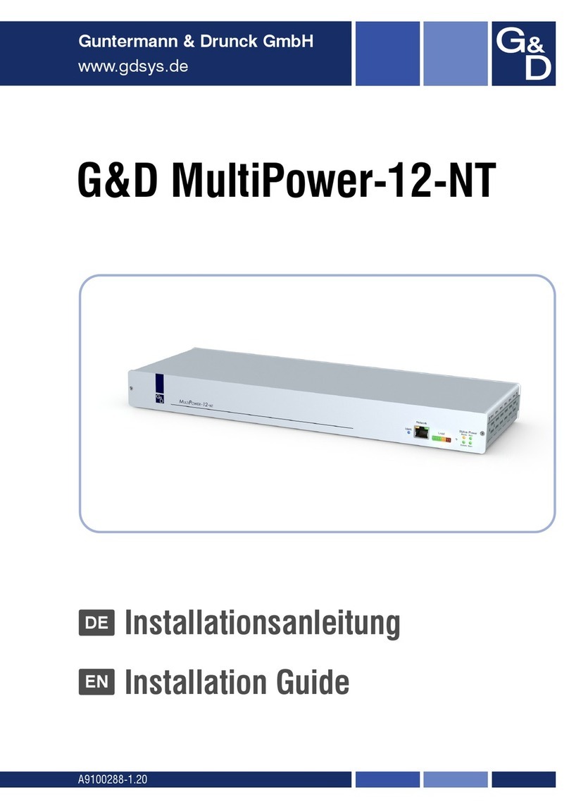 G&D MultiPower-12-NT installation guide