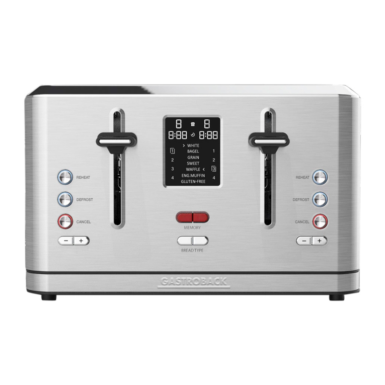 Gastroback DESIGN TOASTER DIGITAL 2S User manual Gastroback DESIGN TOASTER DIGITAL 2S User manual