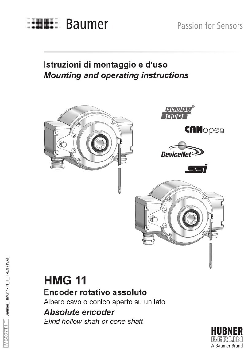 Baumer Hubner Berlin HMG 11 Mounting and operating instructions