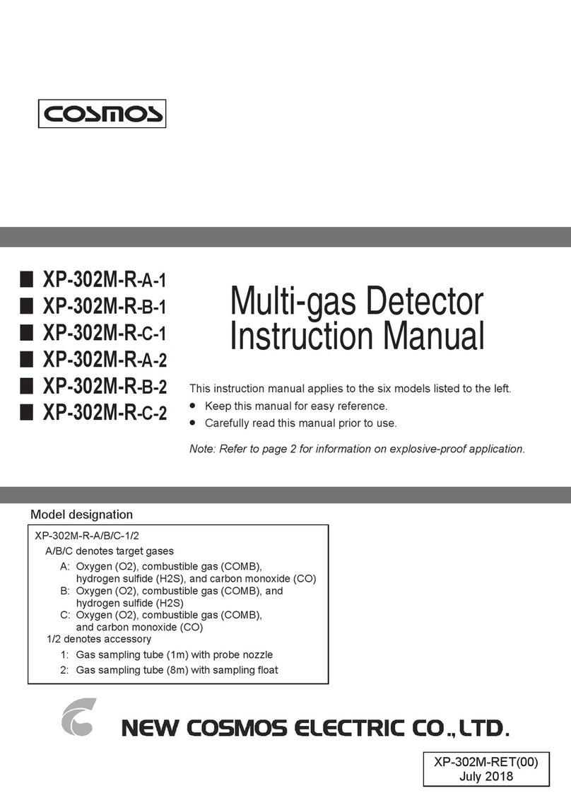 New Cosmos Electric XP-302M-R-A-1 instruction manual