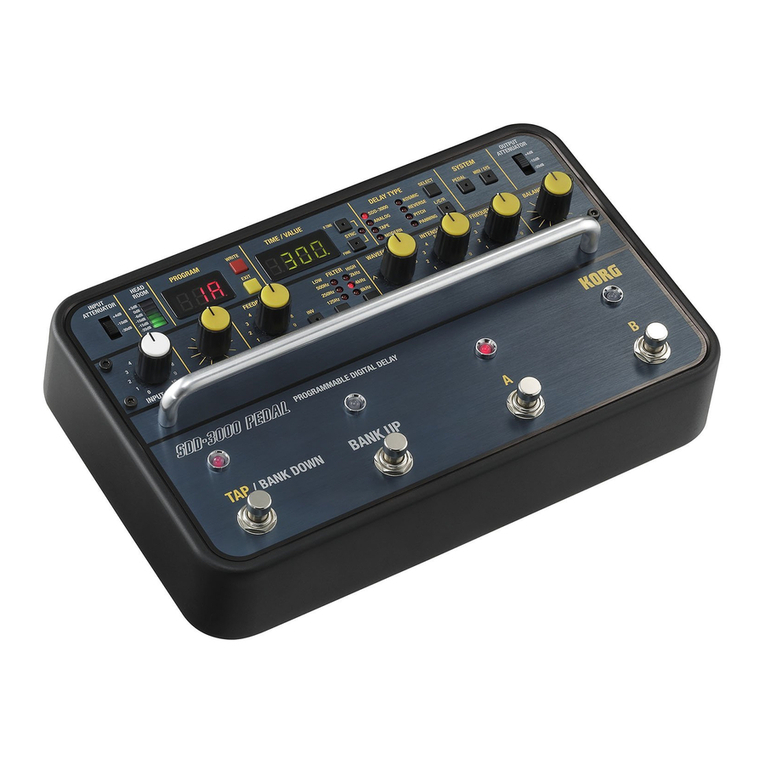 Korg SDD-3000 User manual