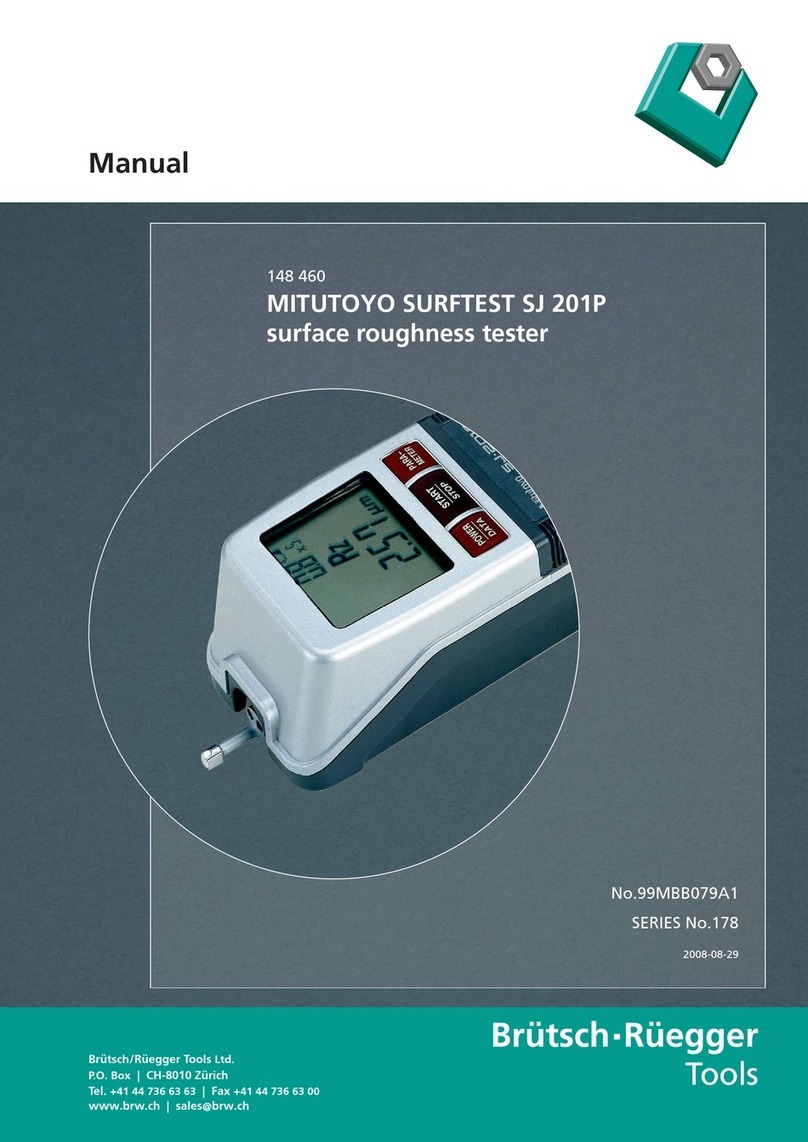Brütsch Rüegger MITUTOYO SURFTEST SJ 201P manual