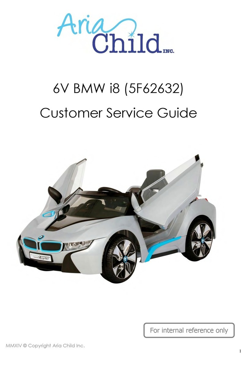 Aria Child 6V BMW i8 Customer service guide