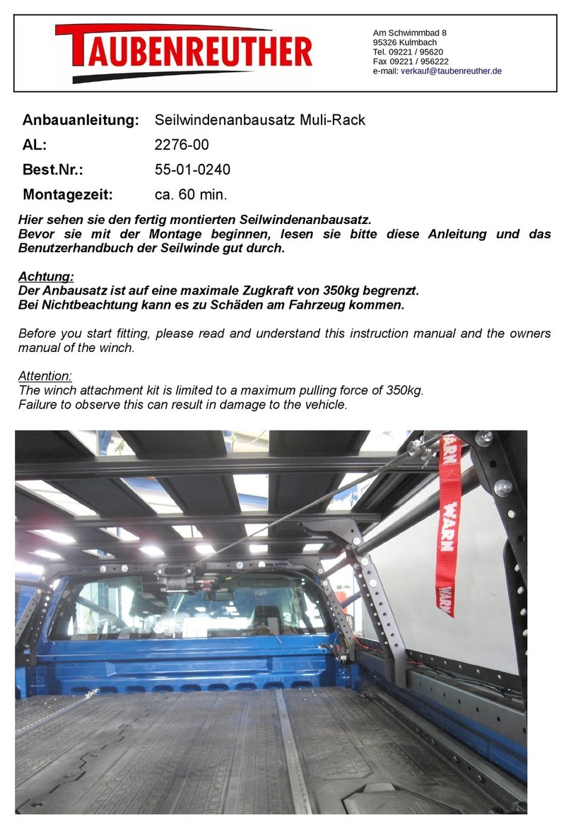 TAUBENREUTHER Muli-Rack User manual