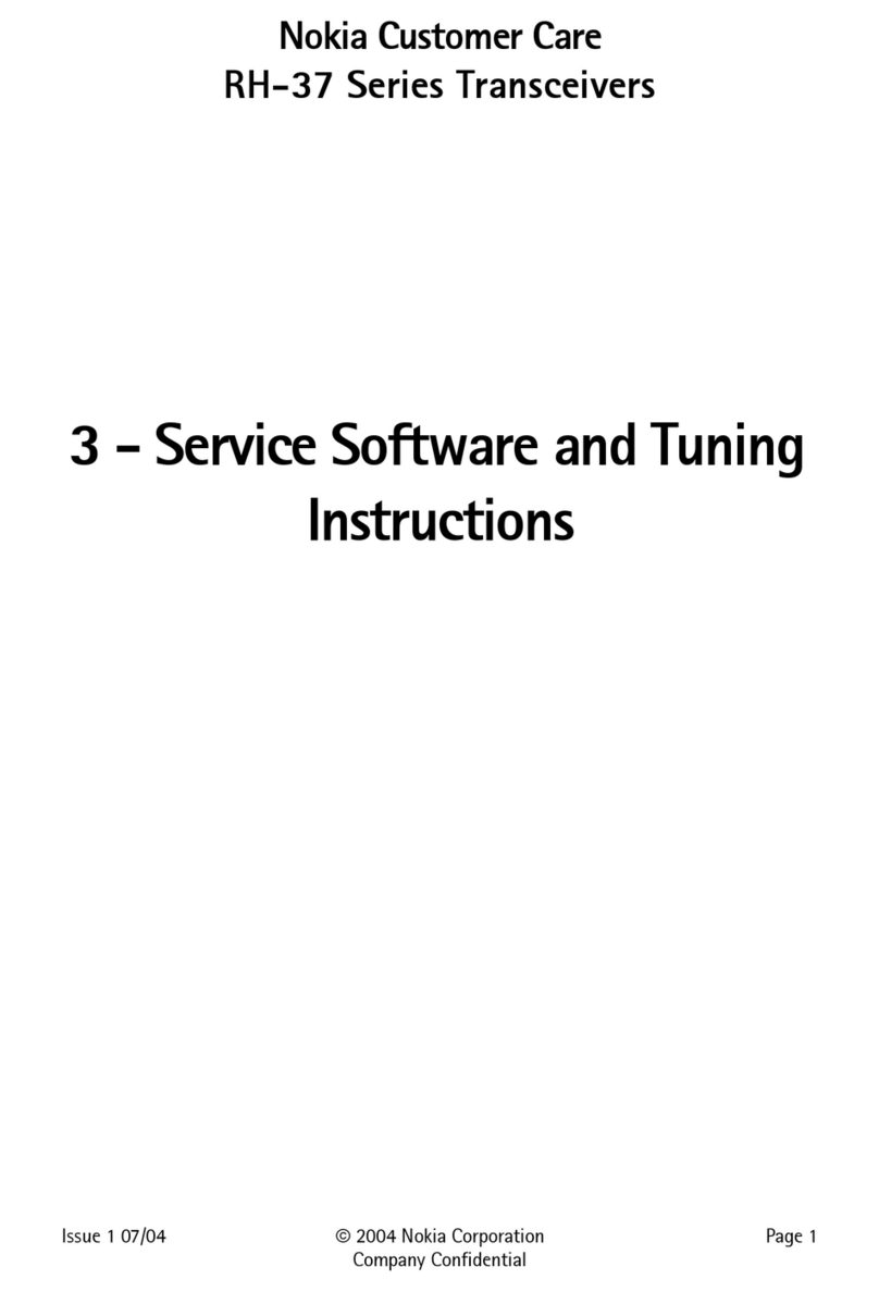 Nokia RH-37 Series Service Software and Tuning Instructions