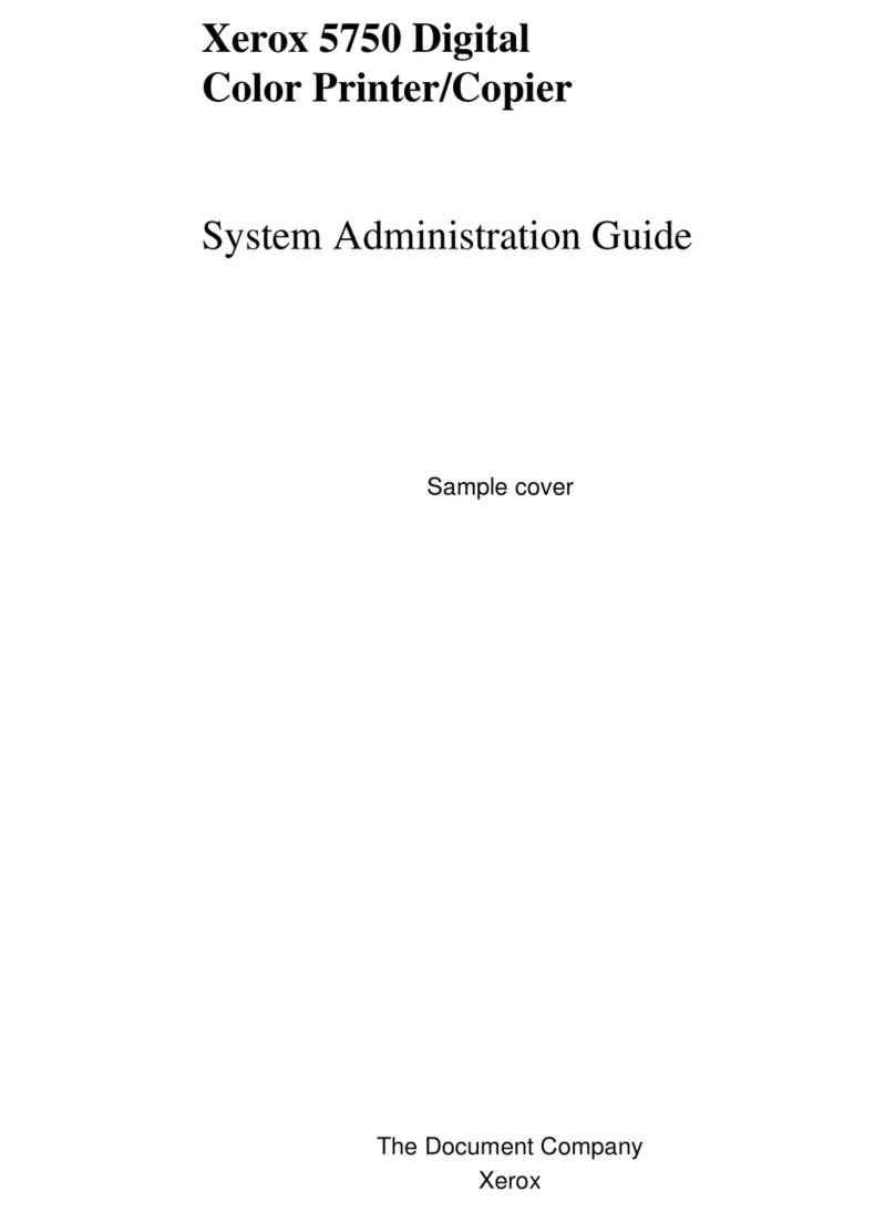 Xerox DocuColor 5750 Instruction Manual