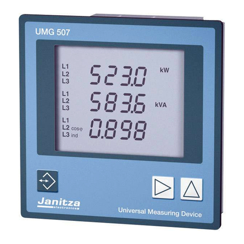 janitza UMG507 Operating and installation instructions