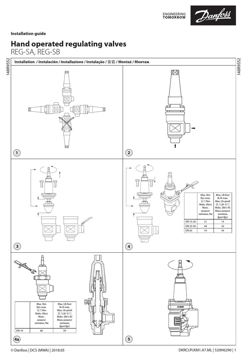 Danfoss REG-SA installation guide