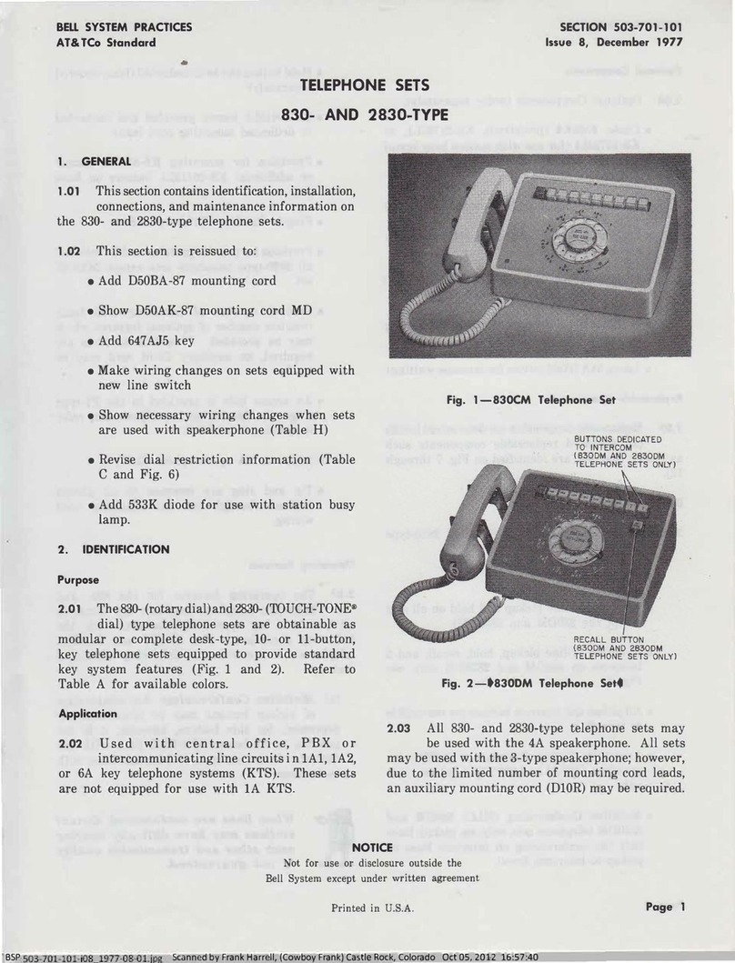 AT&T 830 User manual
