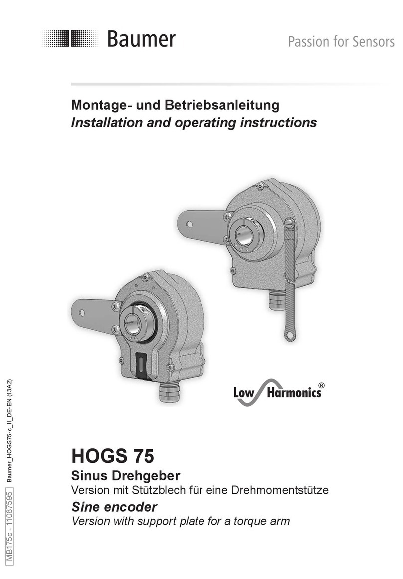 Baumer HUBNER BERLIN Low Harmonics HOGS 75 User manual Baumer HUBNER BERLIN Low Harmonics HOGS 75 User manual