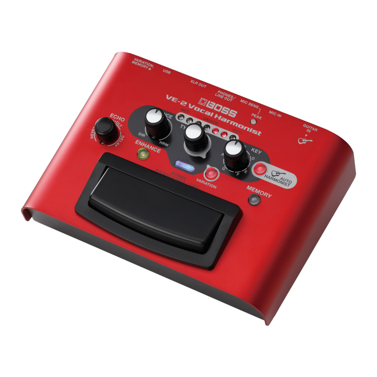 BOSSCO VE-2 owner's manual