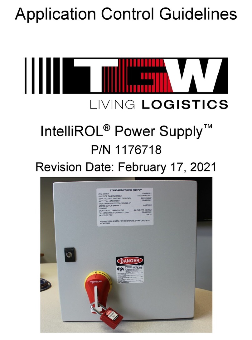 TGW IntelliROL Power Supply 1166694PULS Application Control Guidelines