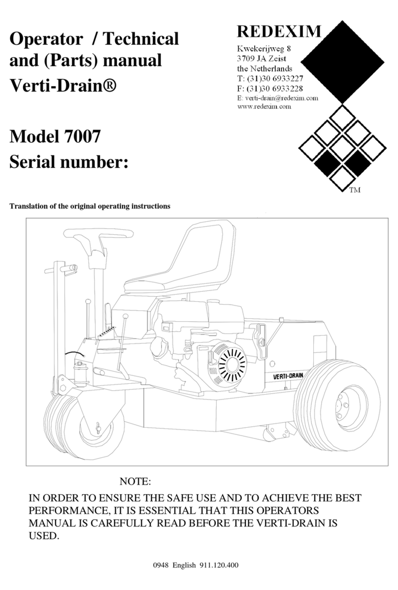 Redexim Verti-Drain 7007 User manual