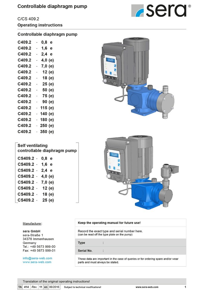 Sera C 409.2 Series operating instructions Sera C 409.2 Series operating instructions