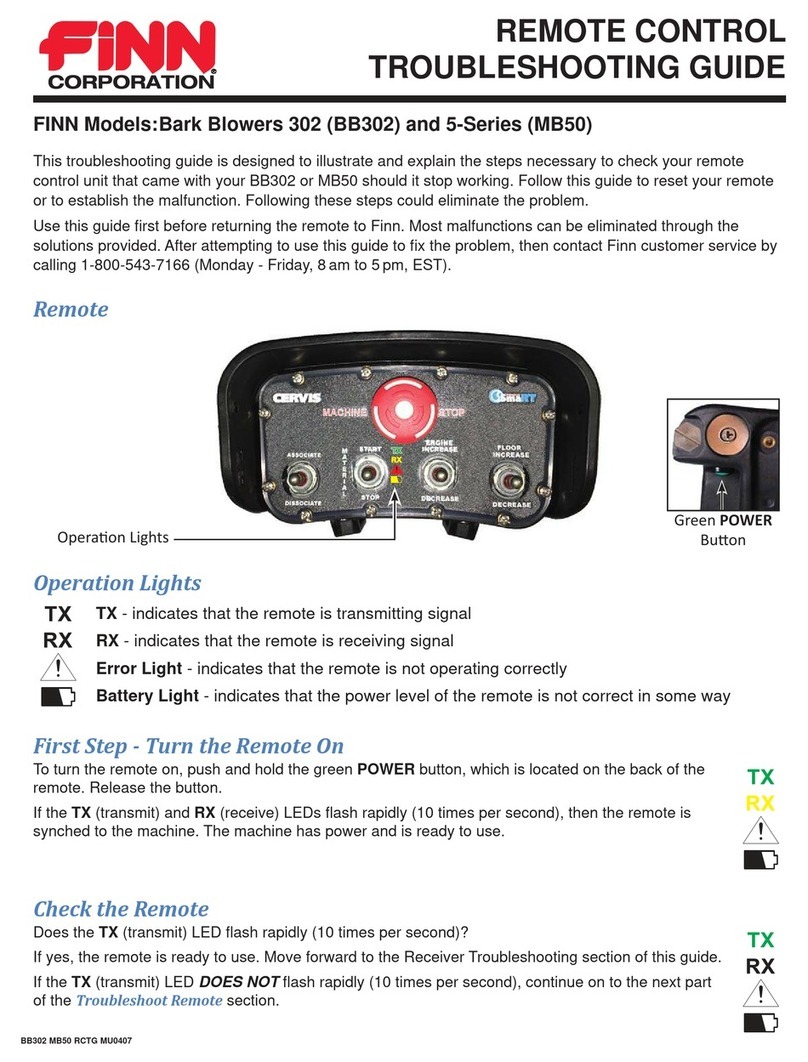 Finn Bark Blower BB302 User manual