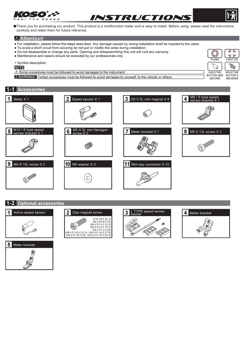 Koso XR-01S User manual