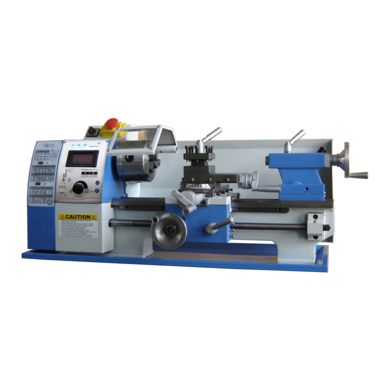 HBM Machines WM180V Operator's manual