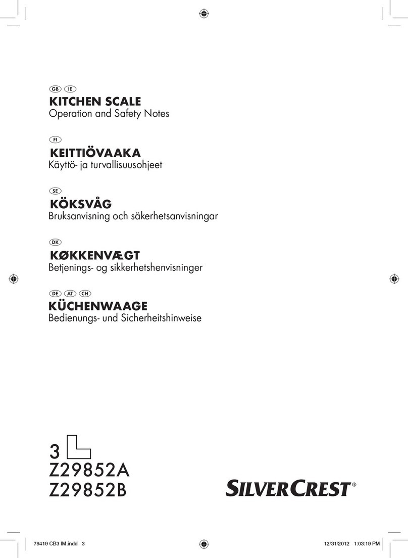 Silvercrest Z29852A Operation and safety notes