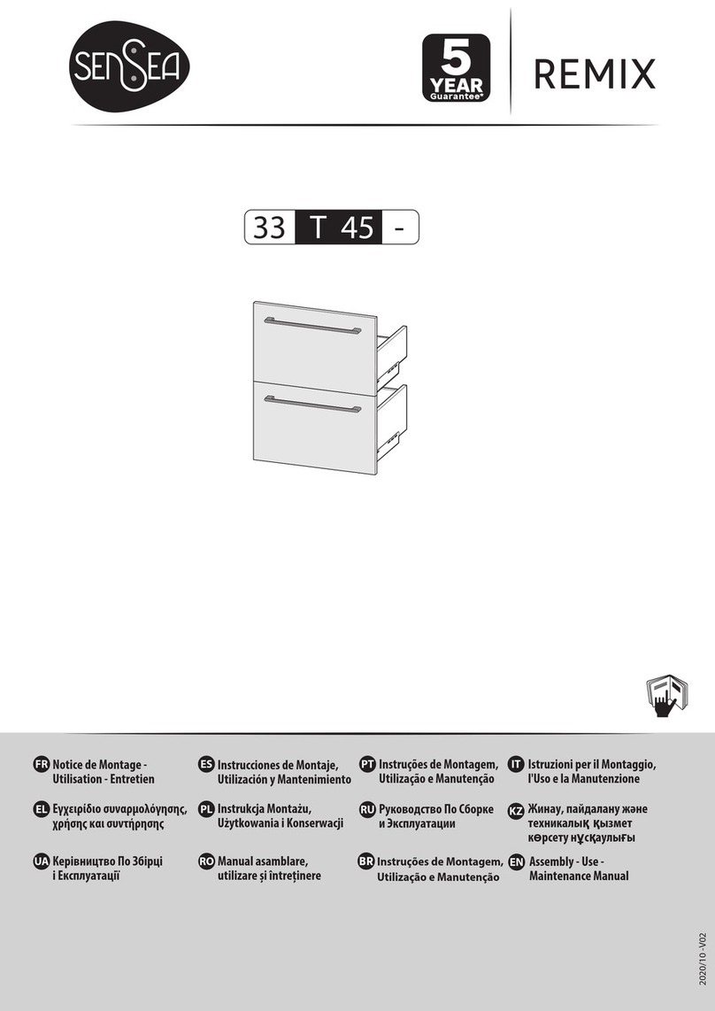 Sensea Remix 33 T 45 Series Assembly, Use and Maintenance Manual