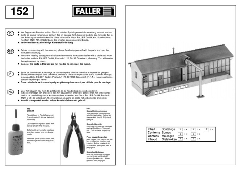 Faller 152 User manual