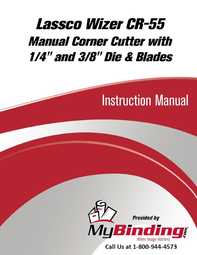 Lassco Wizer Cornerounder CR-55 instruction manual