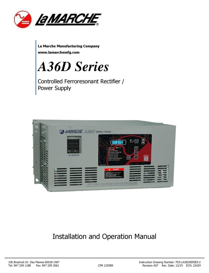 Lamarche A36D Series Installation and operation manual Lamarche A36D Series Installation and operation manual