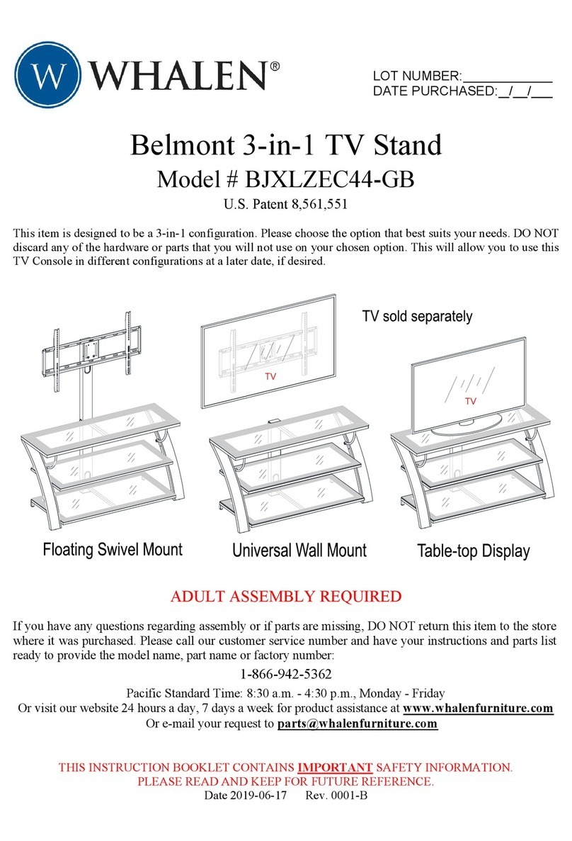 Whalen Belmont Assembly instructions