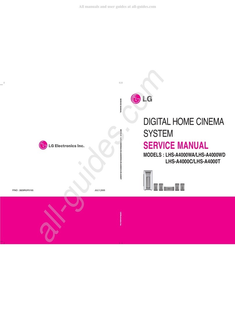 LG LHS-A4000WA Service manual