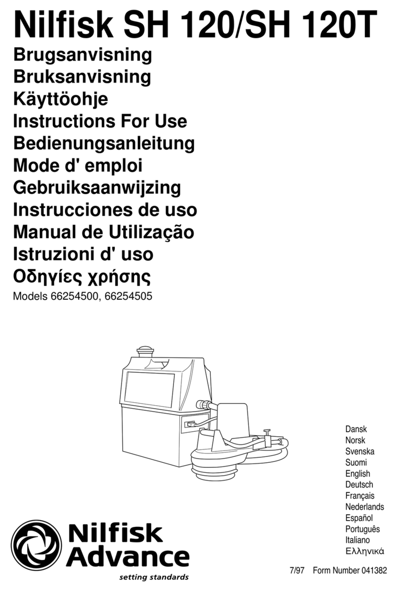 Nilfisk-Advance SH 120 Instructions for use