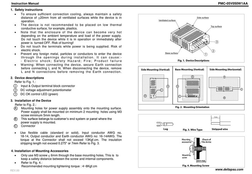 Delta PMC-05V050W1AA instruction manual