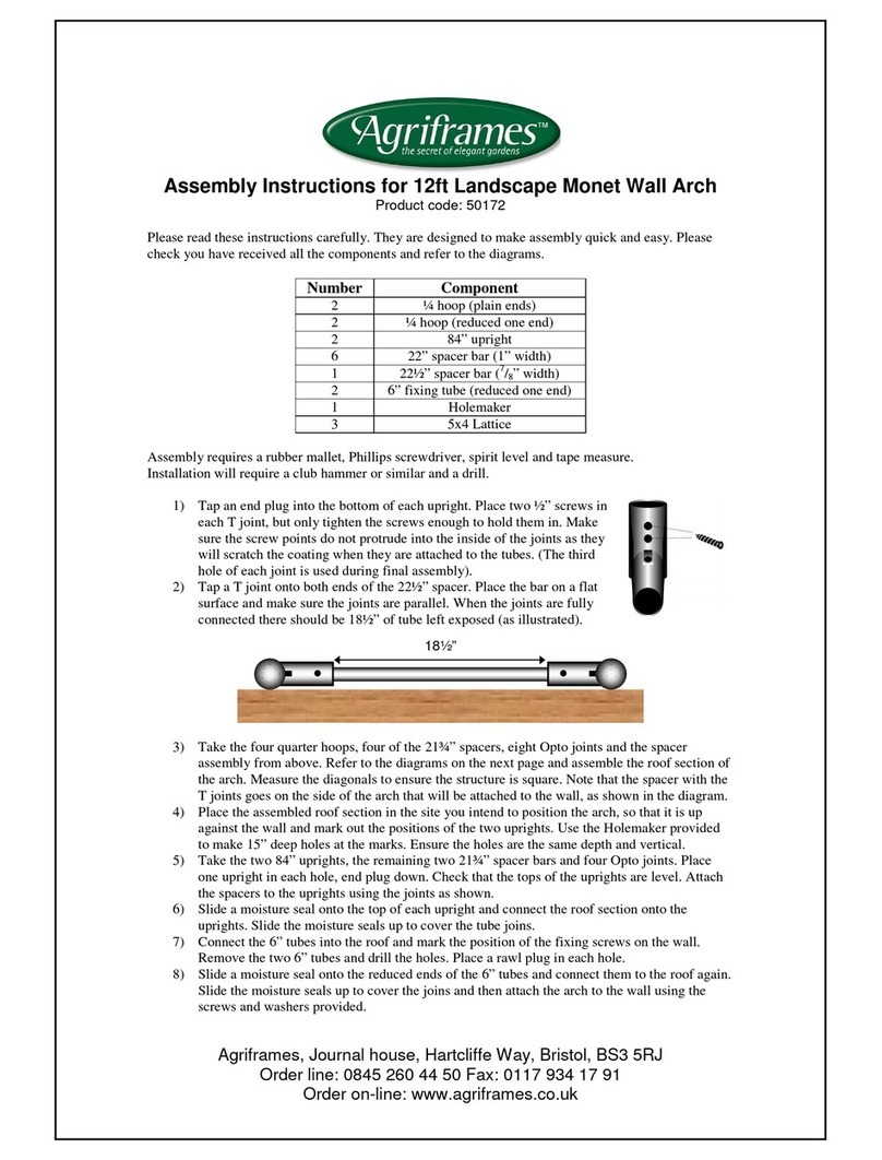 Agriframes 50172 Assembly instructions