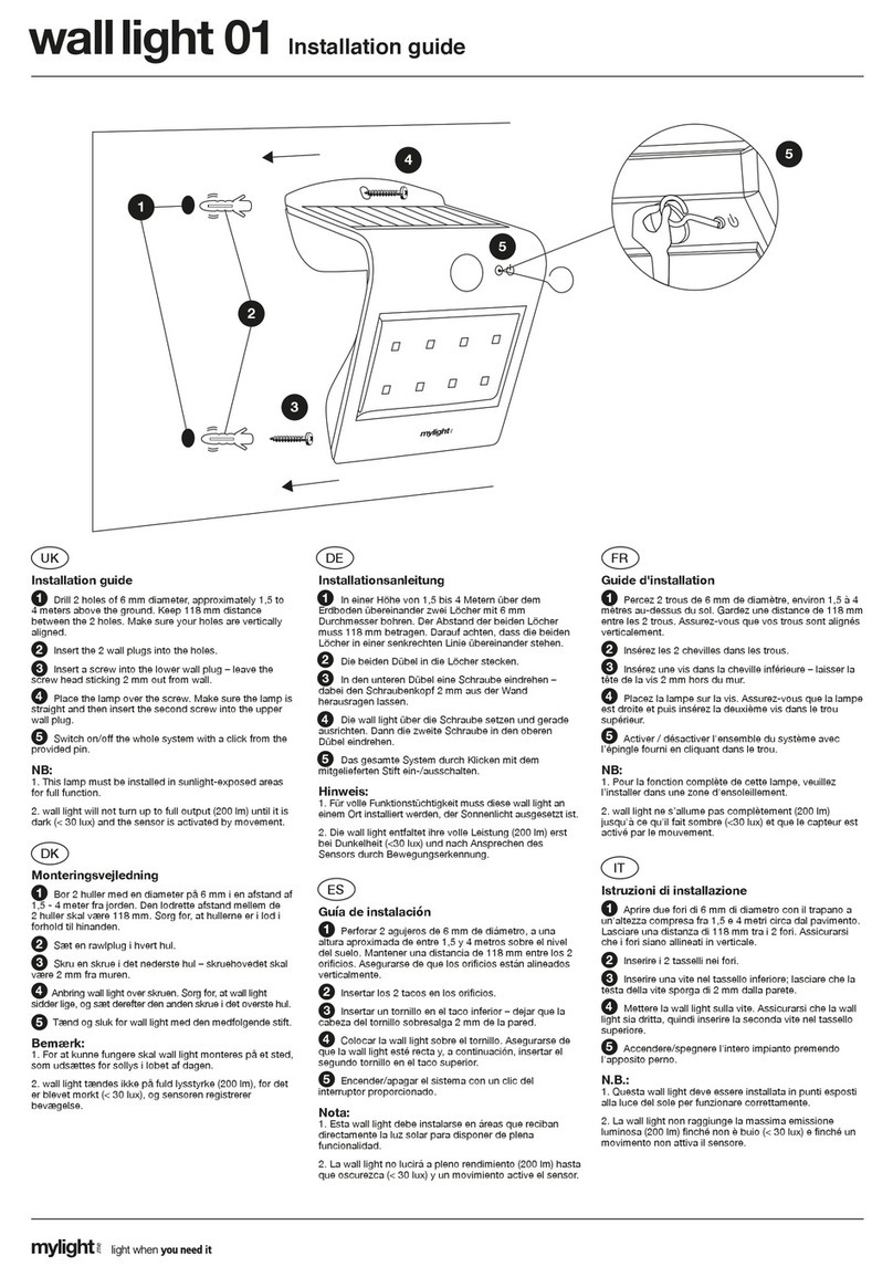 MyLight walllight 01 installation guide
