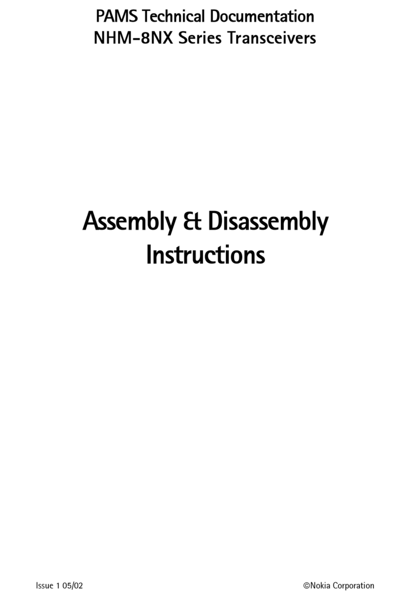 Nokia NHM-8NX Series Assembly & disassembly instructions