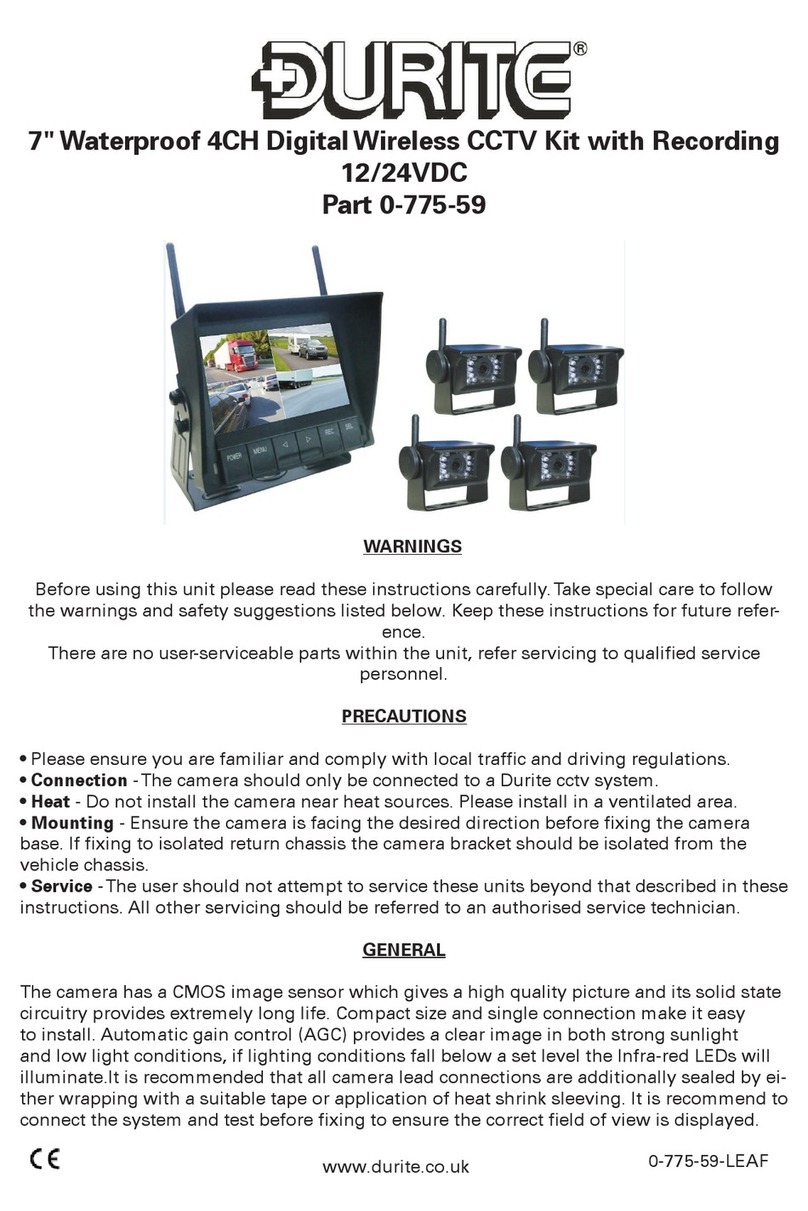 Durite 7 Waterproof 4CH User manual