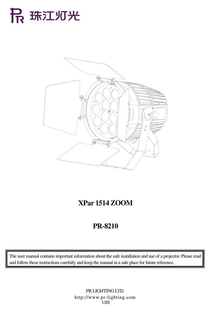 PR Lighting XPar 1514 ZOOM User manual