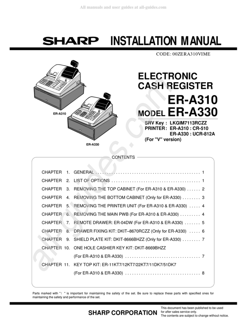 Sharp ER-A310 installation manual