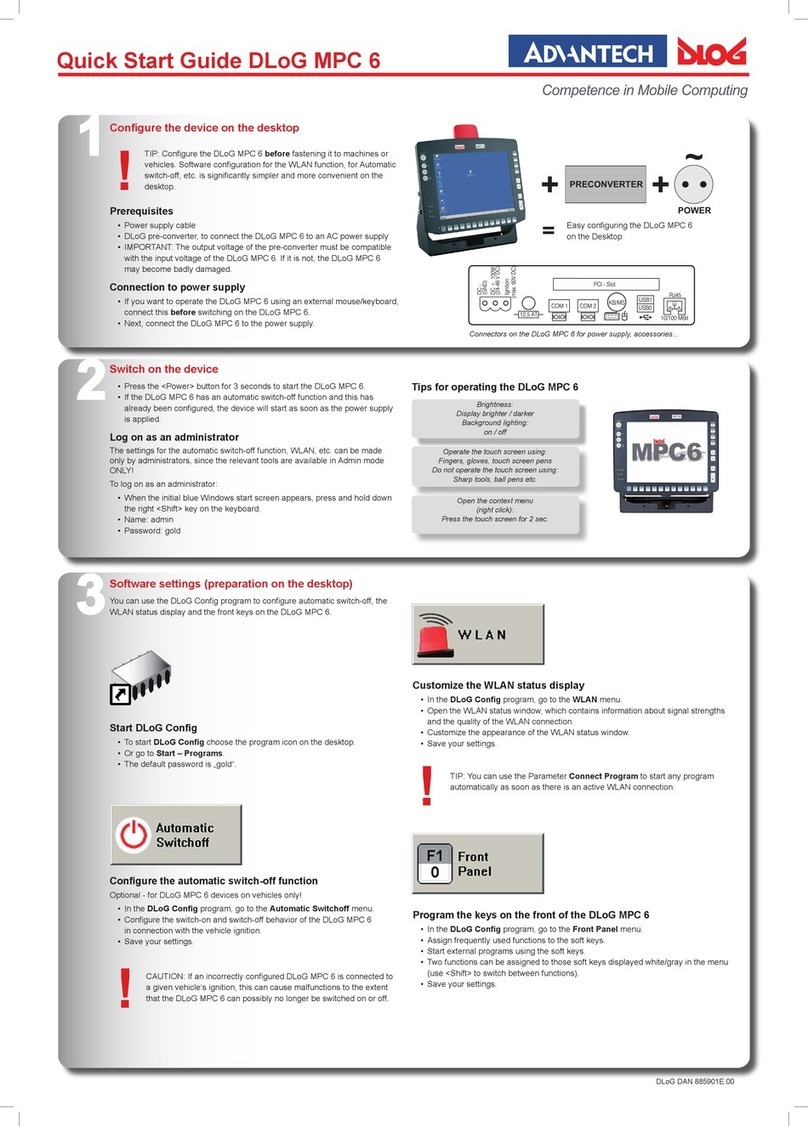 Advantech-DLoG MPC 6 User manual Advantech-DLoG MPC 6 User manual