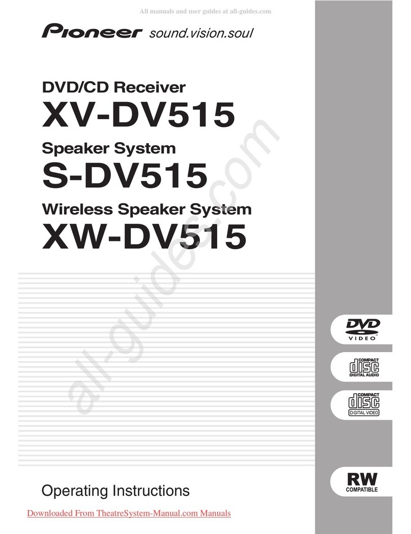 Pioneer XV-DV515 operating instructions