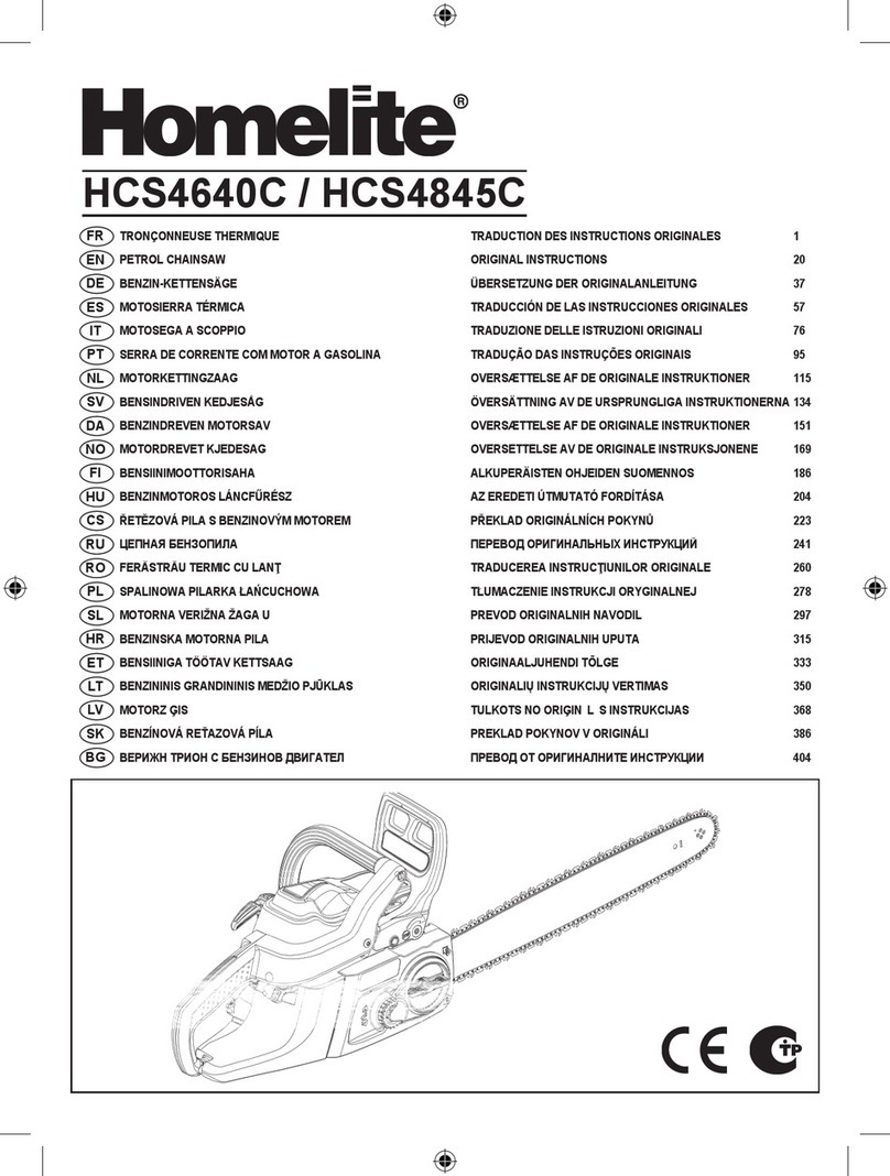 Homelite HCS4640C User manual