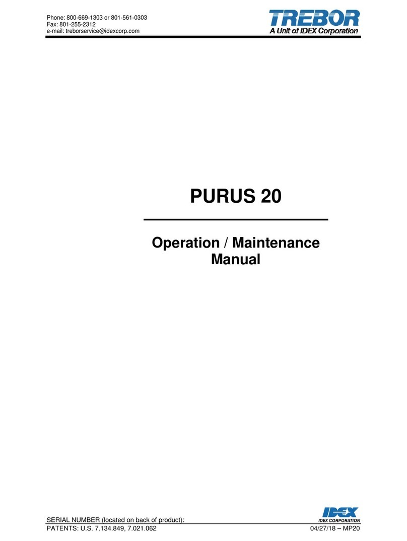 Idex TREBOR Purus 20 User manual