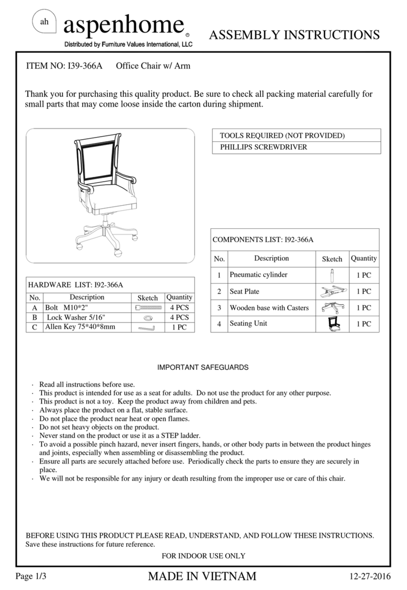 aspenhome I39-366A User manual aspenhome I39-366A User manual