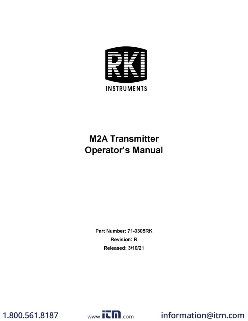RKI Instruments M2A Operator's manual