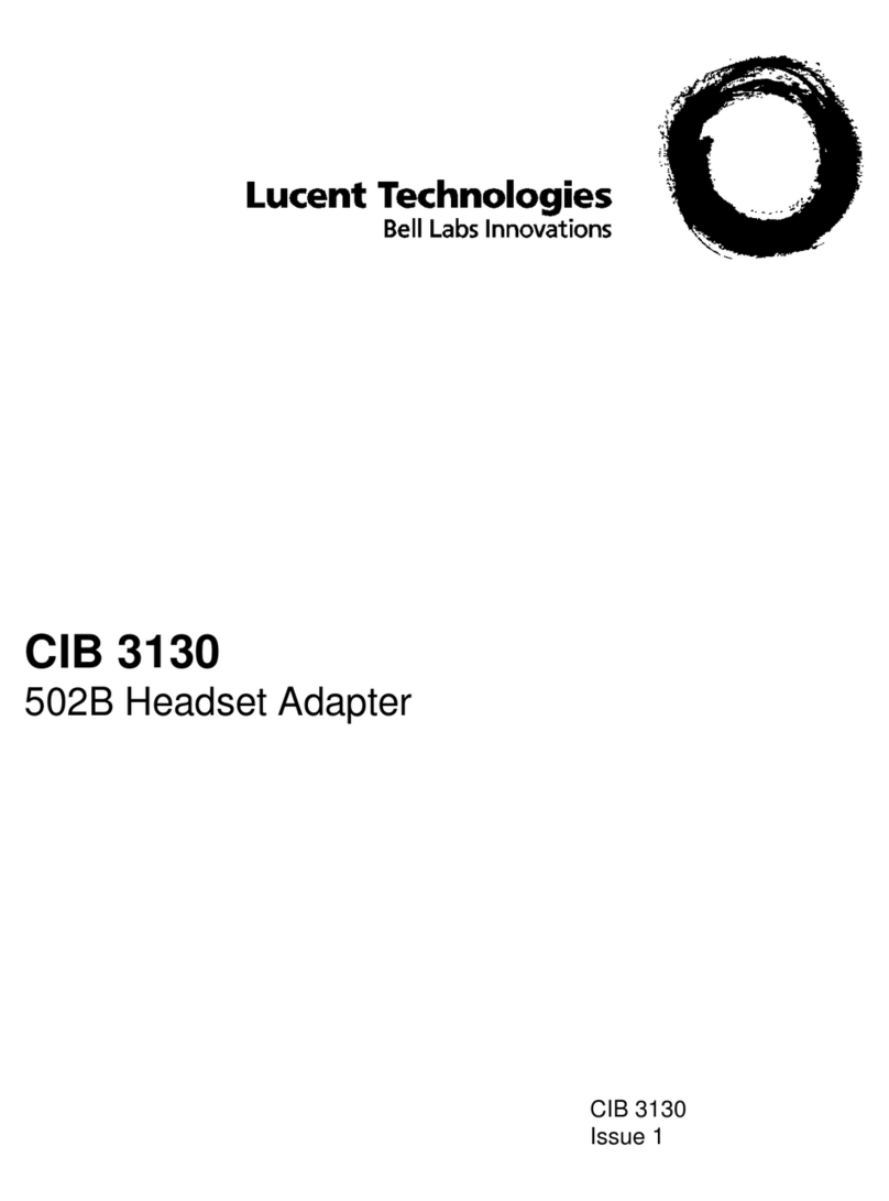 Lucent Technologies CIB 3130 User manual