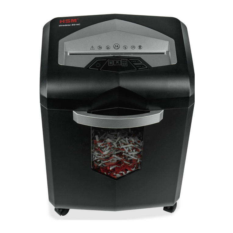 HSM shredstar BS14C instruction manual