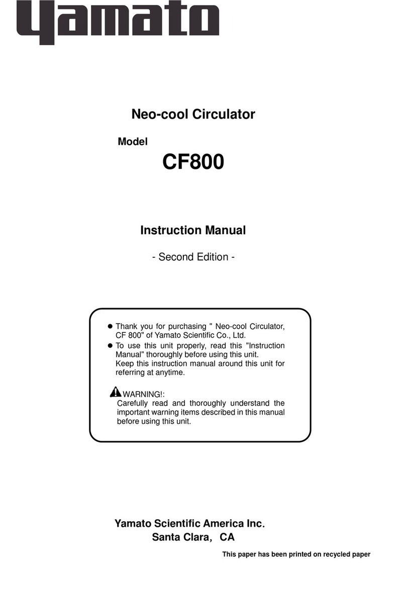 Yamato CF800 User manual