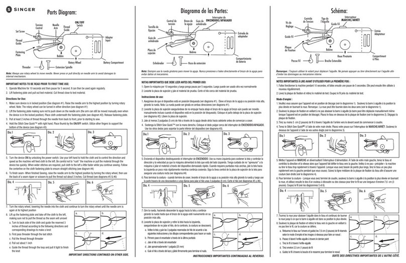 Singer Sew Quick 01663 User manual
