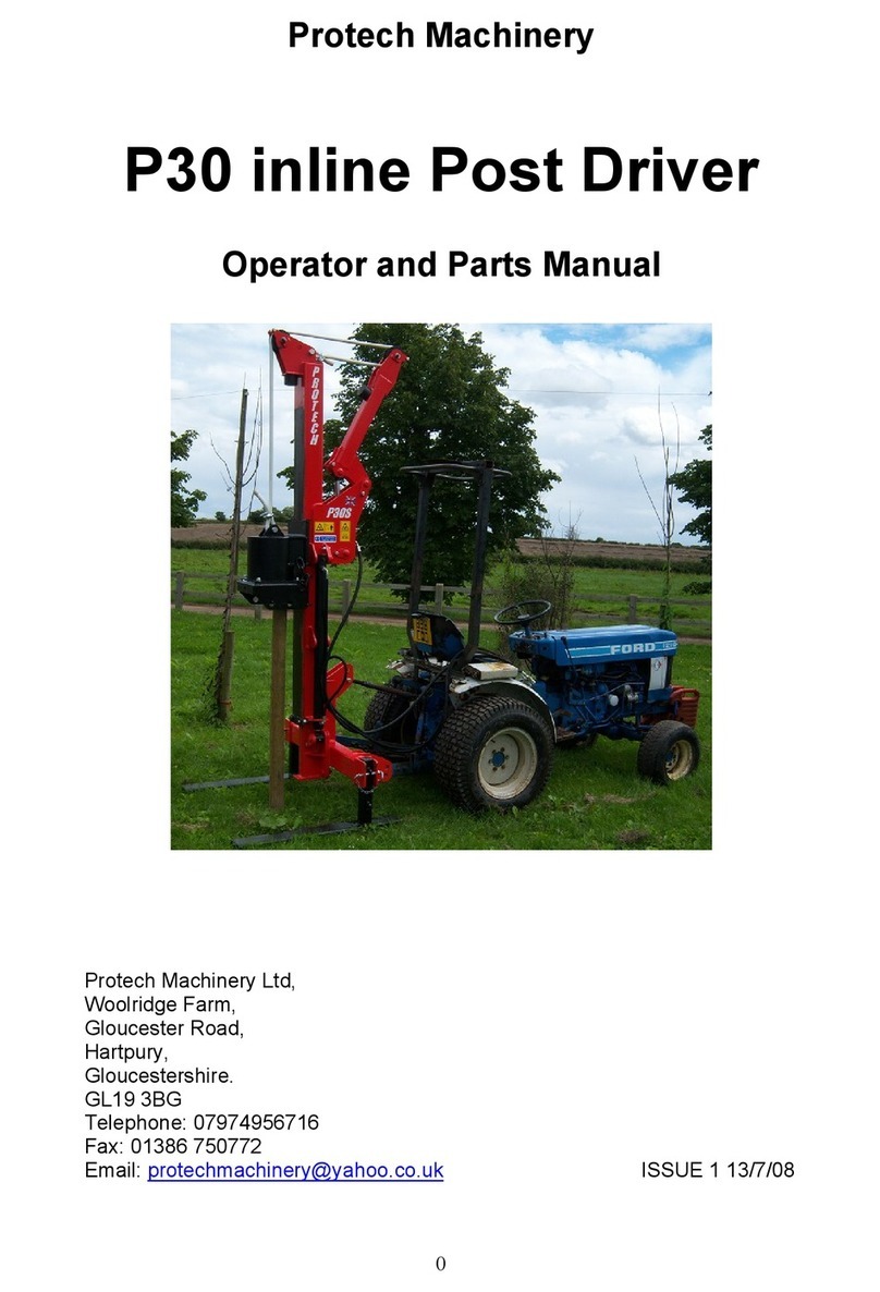 Protech Machinery P30 Operator and parts manual