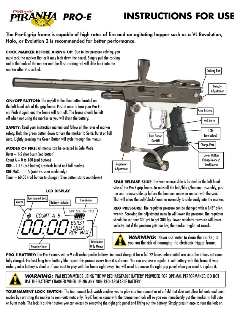 PMI Piranha PRO-E Instructions for use