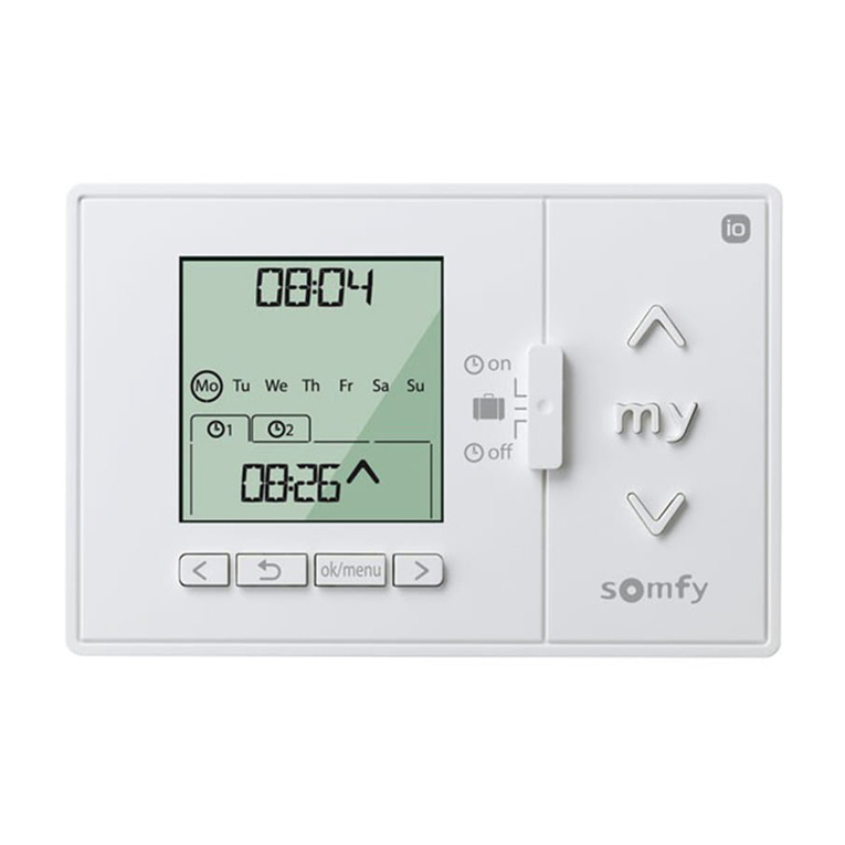 SOMFY Chronis io user manual