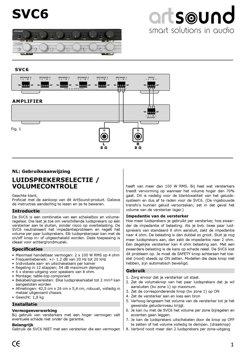 ART+SOUND SVC6 manual